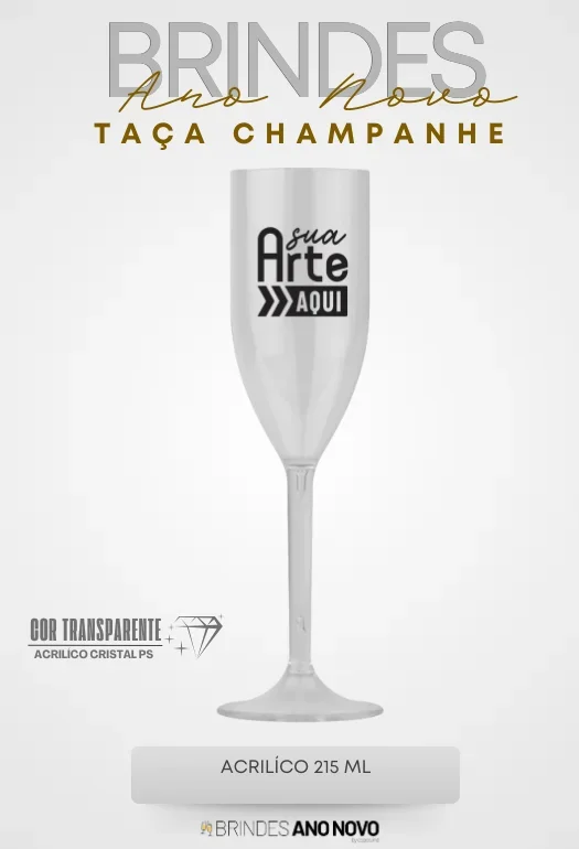 Ta&ccedil;a Champanhe Cristal