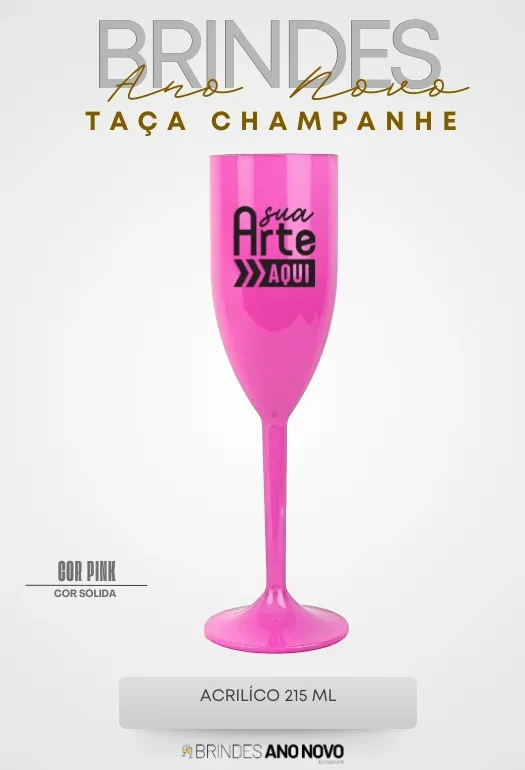 Ta&ccedil;a Champanhe Pink