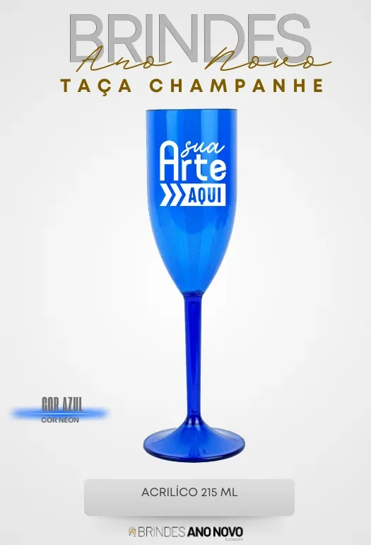 Ta&ccedil;a Chamapanhe Azul